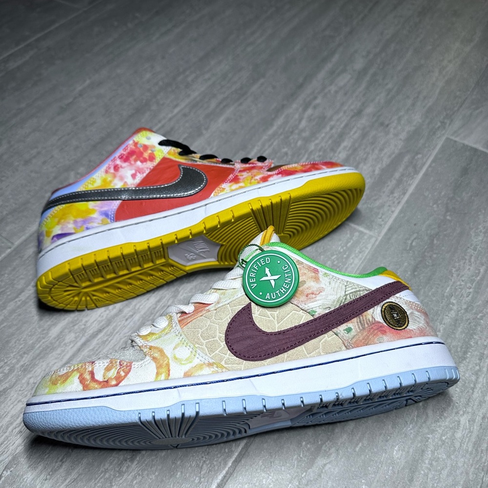 Nike Jason Deng x Dunk Low Pro SB 'Street Hawker' CV1628-800 SIZE 10 EUR 44